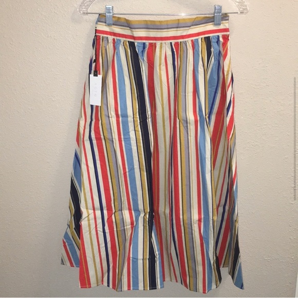 ASTR The Label Women’s Shayla Mid Length Full Flare Button Down Skirt SzM NWT - Picture 5 of 11